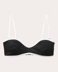 Ribbed Bandeau Bikini Top