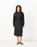 Straight Collar Twisted Dress