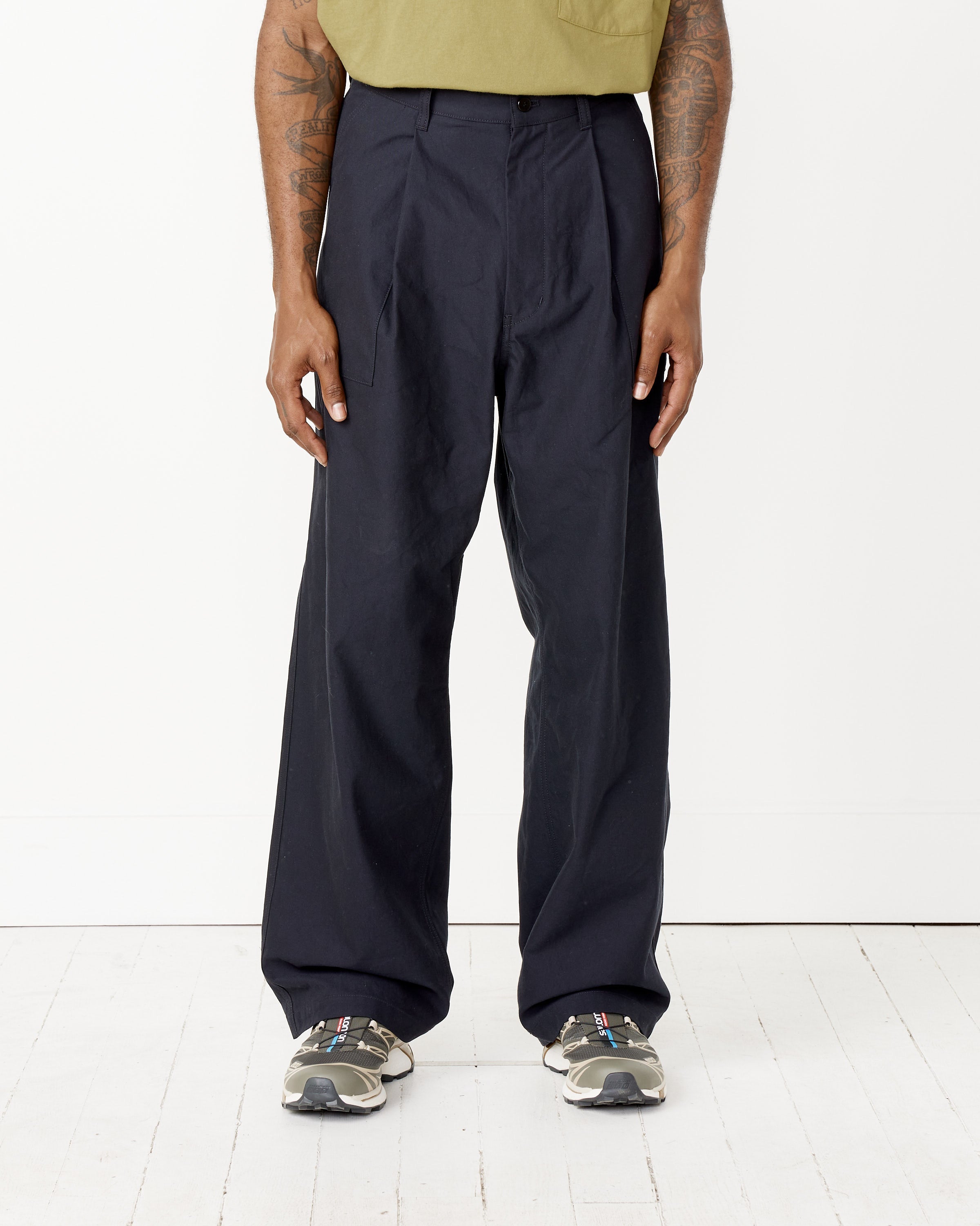 Deep Tuck Baker Pants