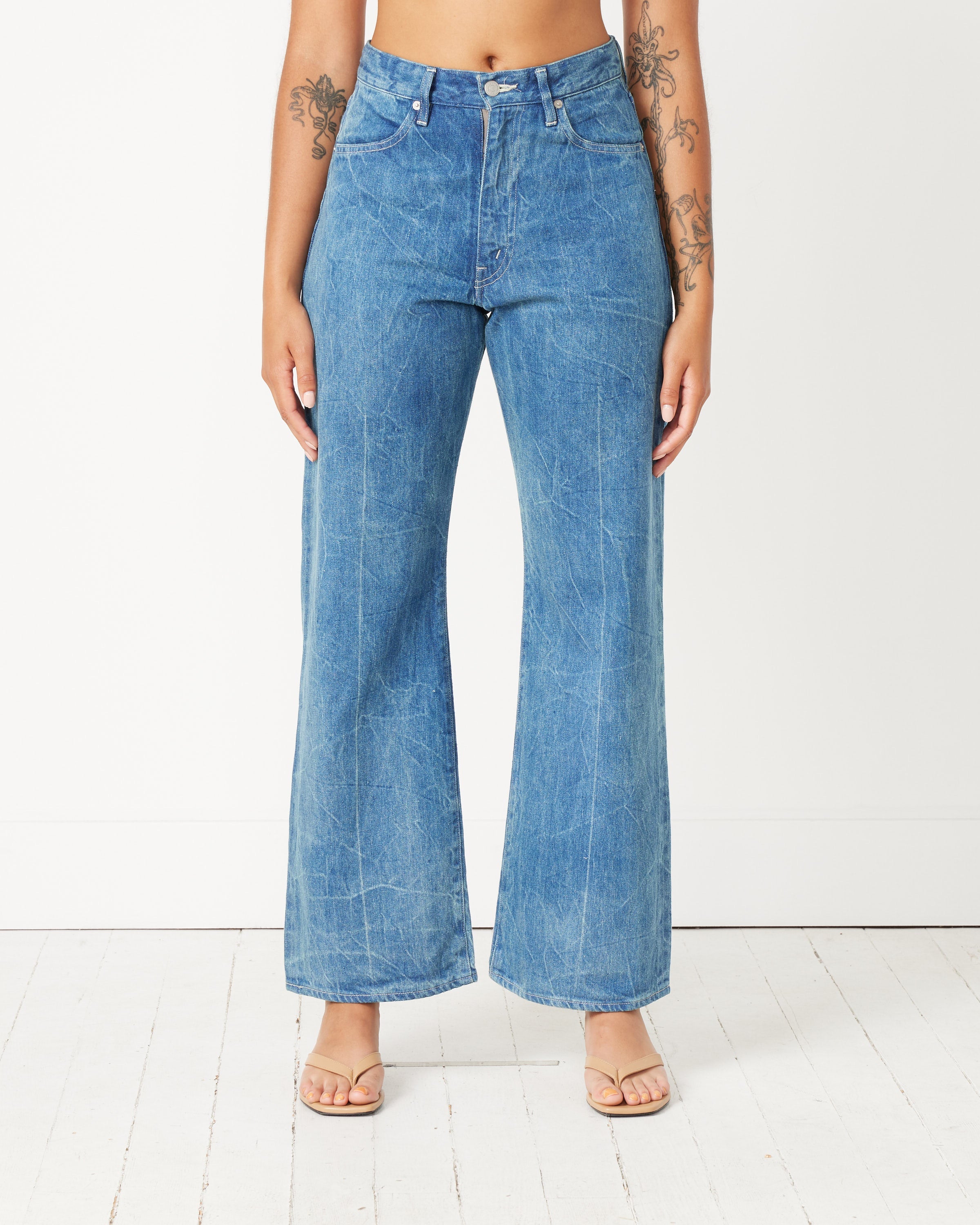 Selvedge Faded Denim Pants