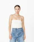 Nitro Jersey Strapless Bodysuit in Light Grey