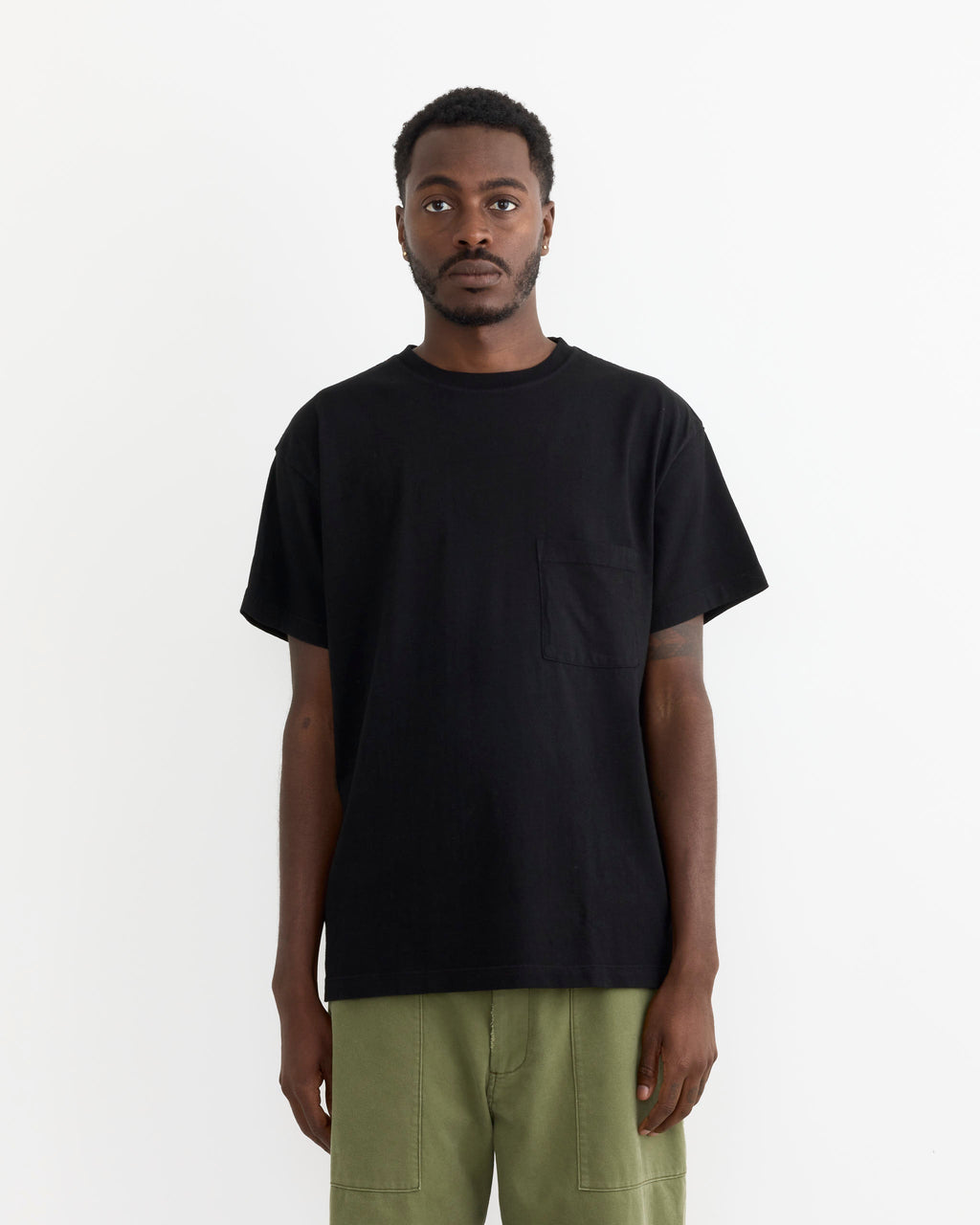 Big Pocket Tee in Black
