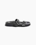 Ring Detail Slides in Black