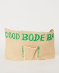 Large Beer Tote in Ecru Green