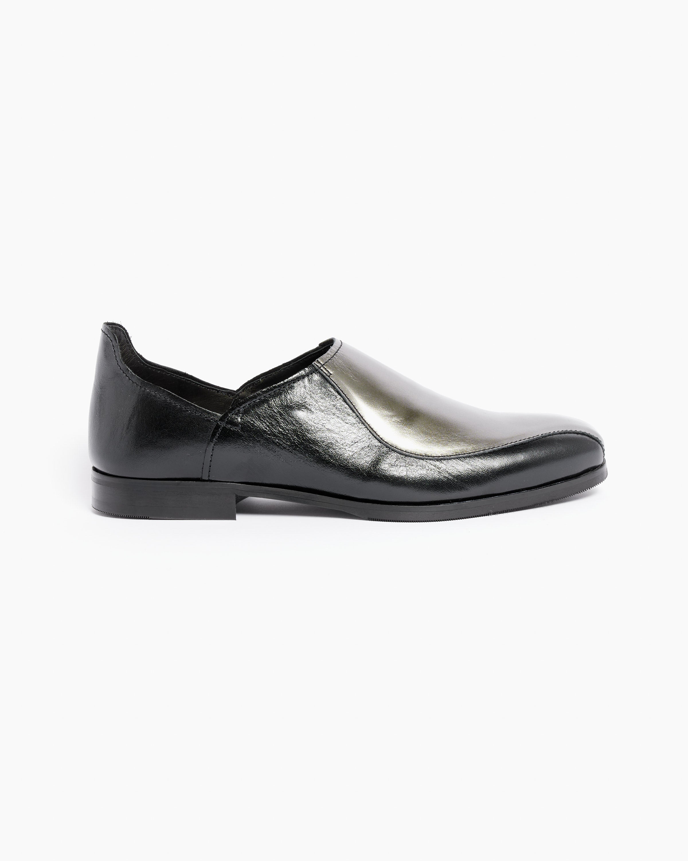 Cab Slipper in Chrome Waltz Leather