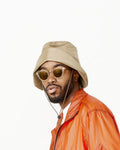 Nylon Sun Hat in Beige
