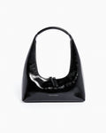 Hobo Shoulder Bag - Black Crinkle