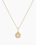 Sun Birthstone Charm Necklace