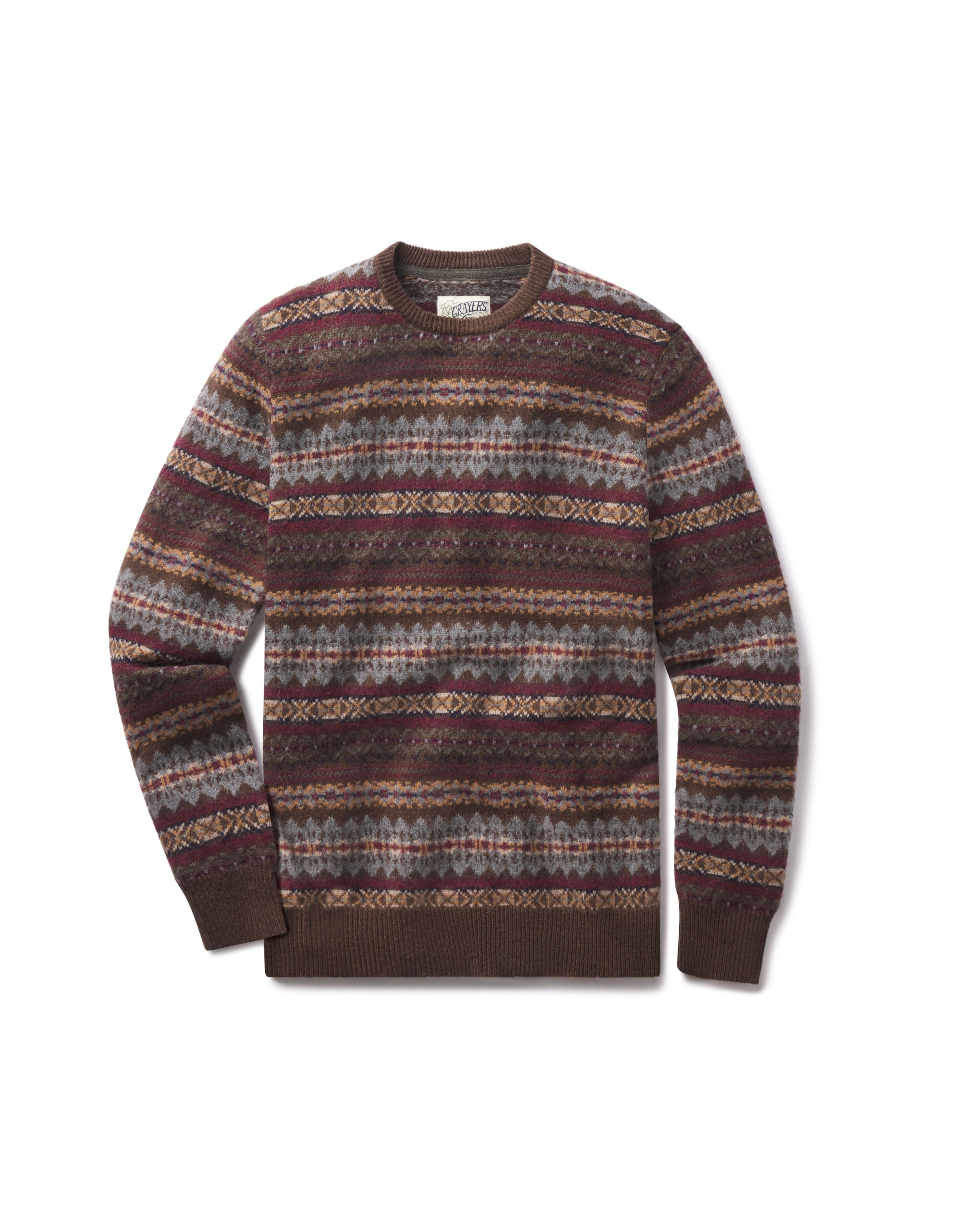 Burns Wool Fair Isle - Loden Multi Color