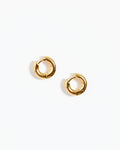 Medium Bagel Hoops in 18K Gold Vermeil