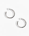 Petite Clara Hoops in Sterling Silver