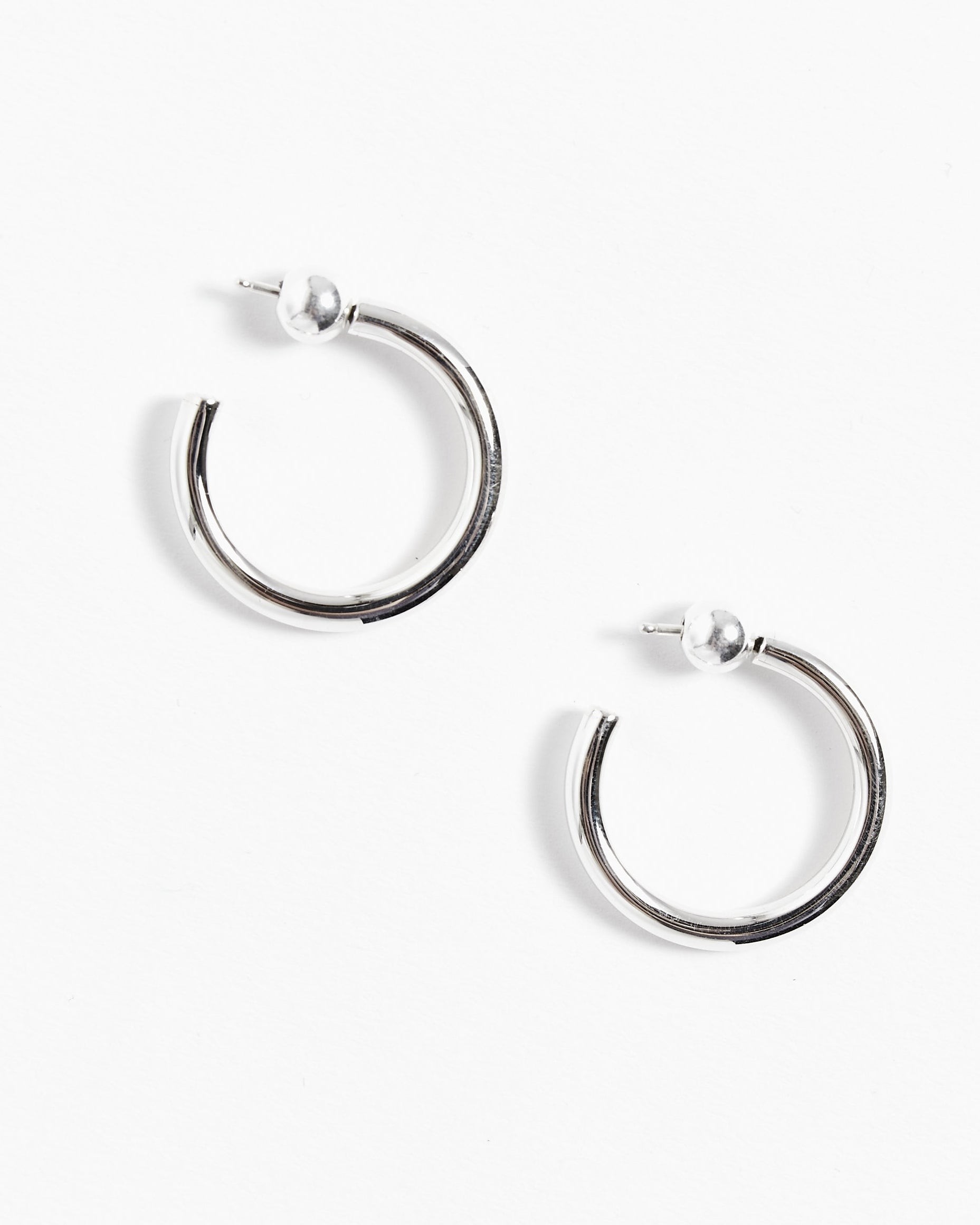 Petite Clara Hoops in Sterling Silver