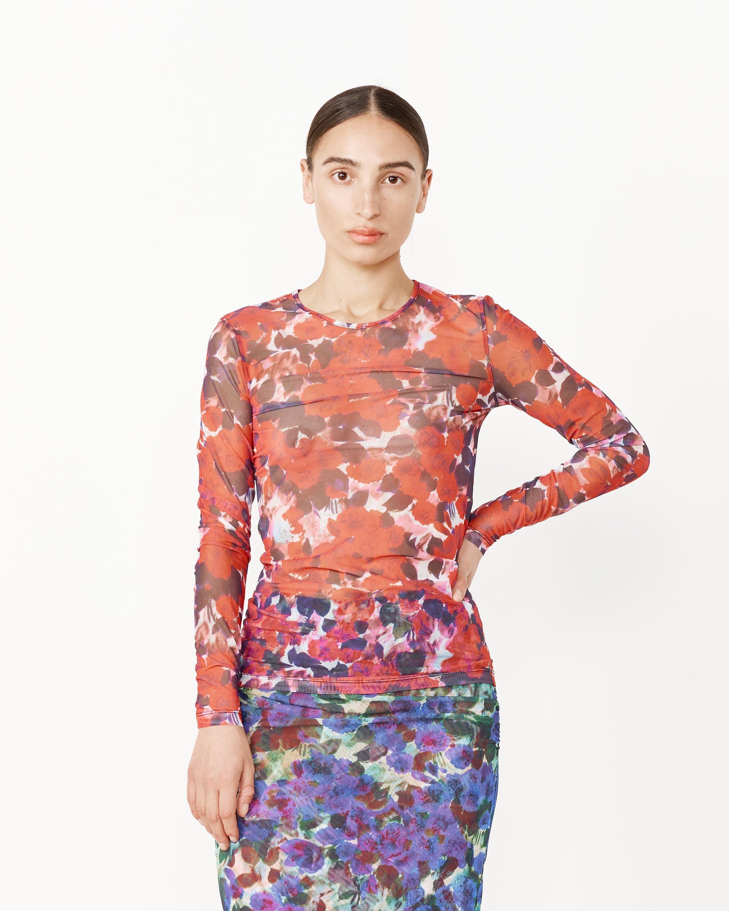 Printed Long Sleeve Shirt