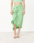 Ruffle Skirt in Light Green