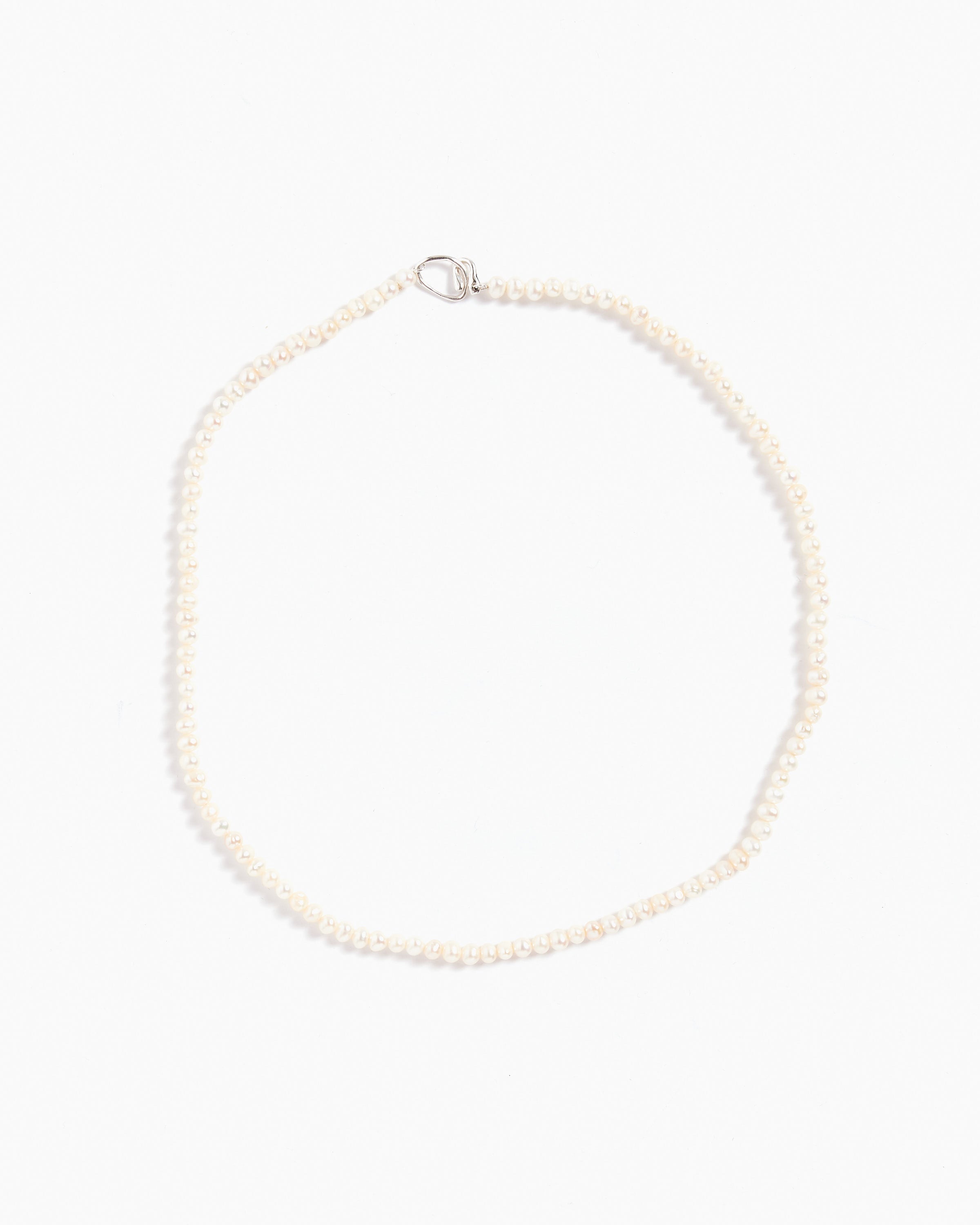 Seed Necklace in Sterling Silver