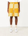 Le Tecido Shorts in Yellow Checks