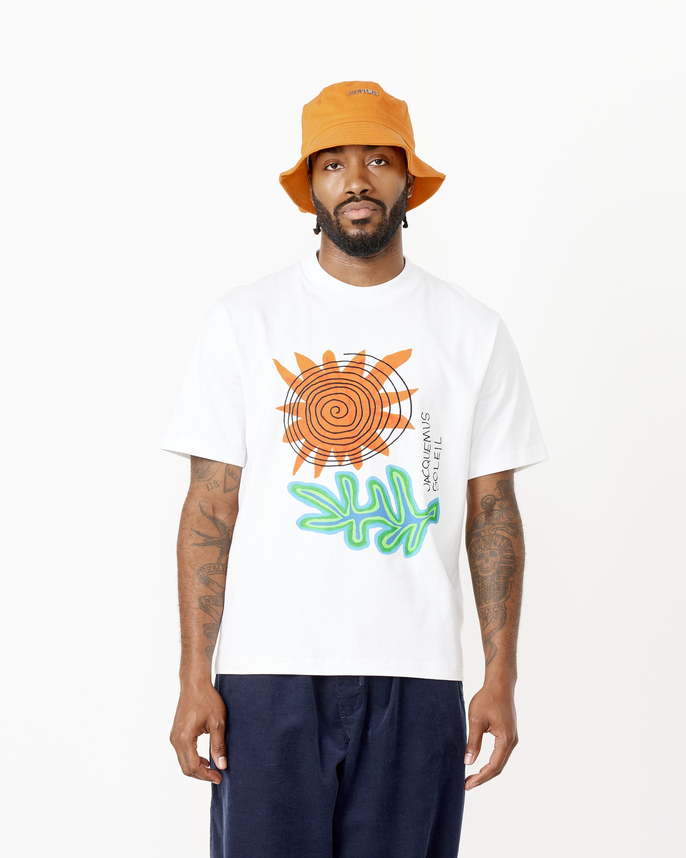 Le Soalheiro T-Shirt in Arty Leaf White