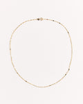 Glitter Link Chain in 14k Yellow Gold