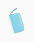 Classic Coin Zip Wallet in Blue