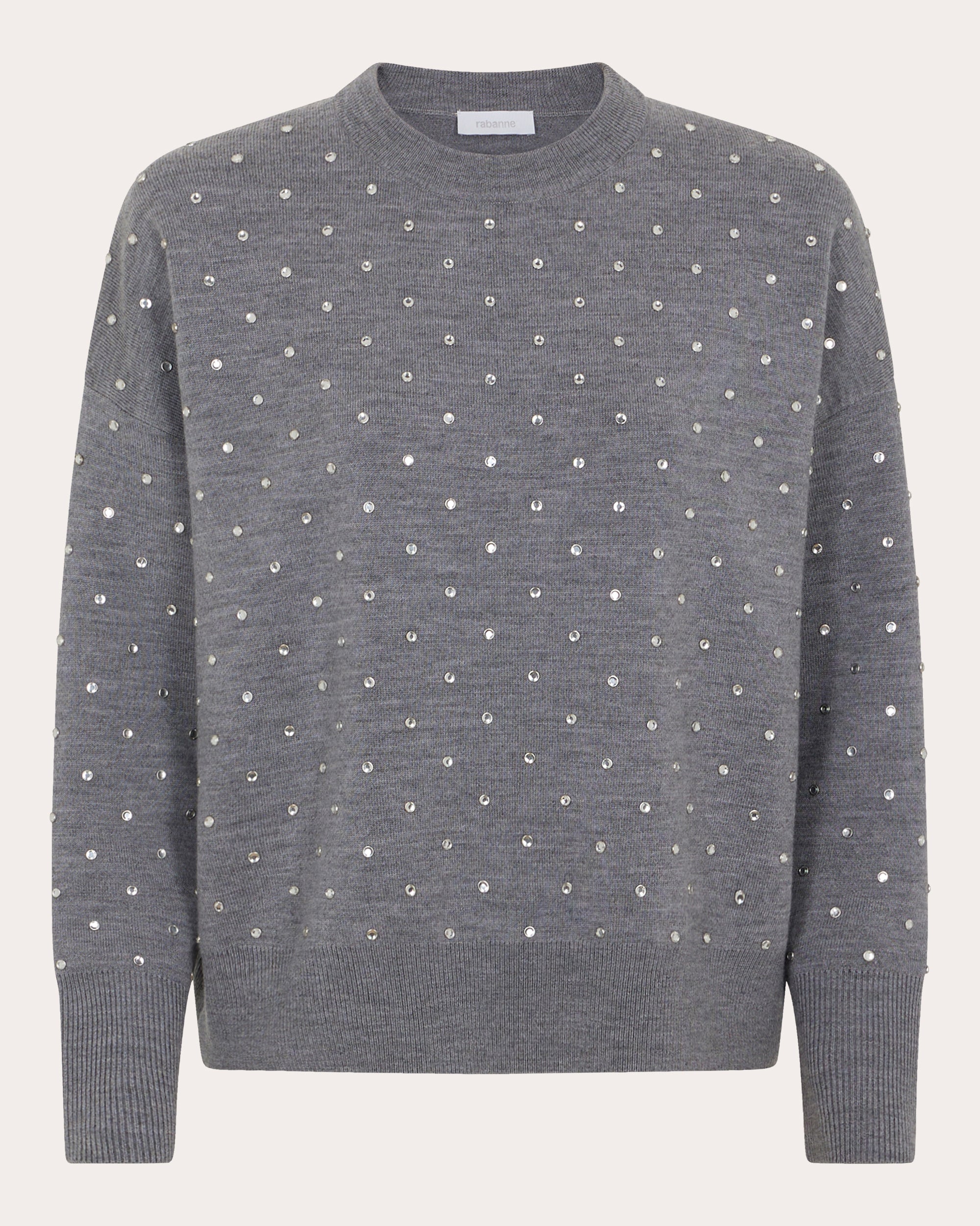 Crystal-Embellished Wool Sweater