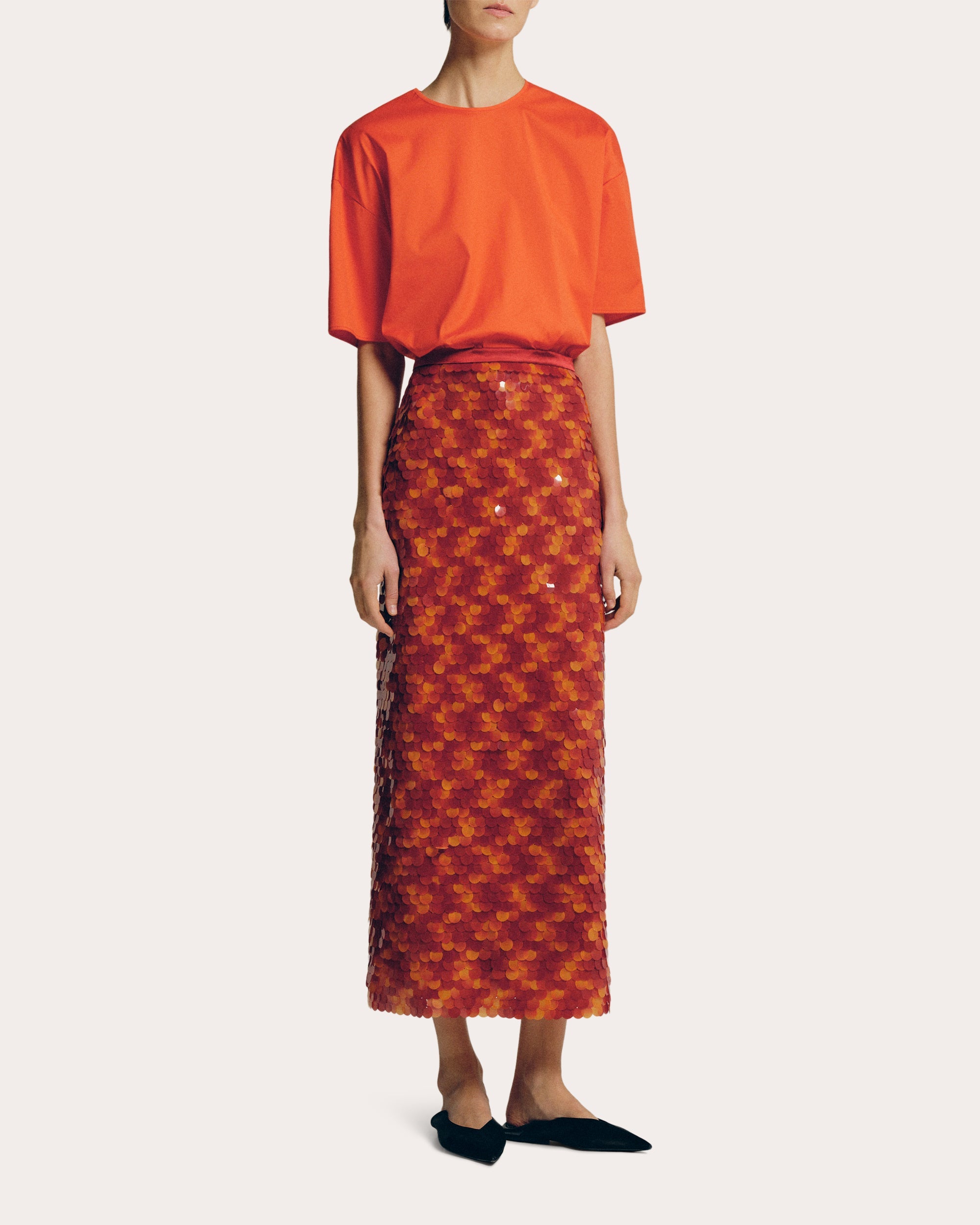 Stretch Cotton-Poplin T-Shirt