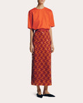 Paillette-Embellished Midi Skirt