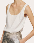 Stretch Cotton-Poplin Tank