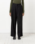 Pleat Front Wide Leg Pant