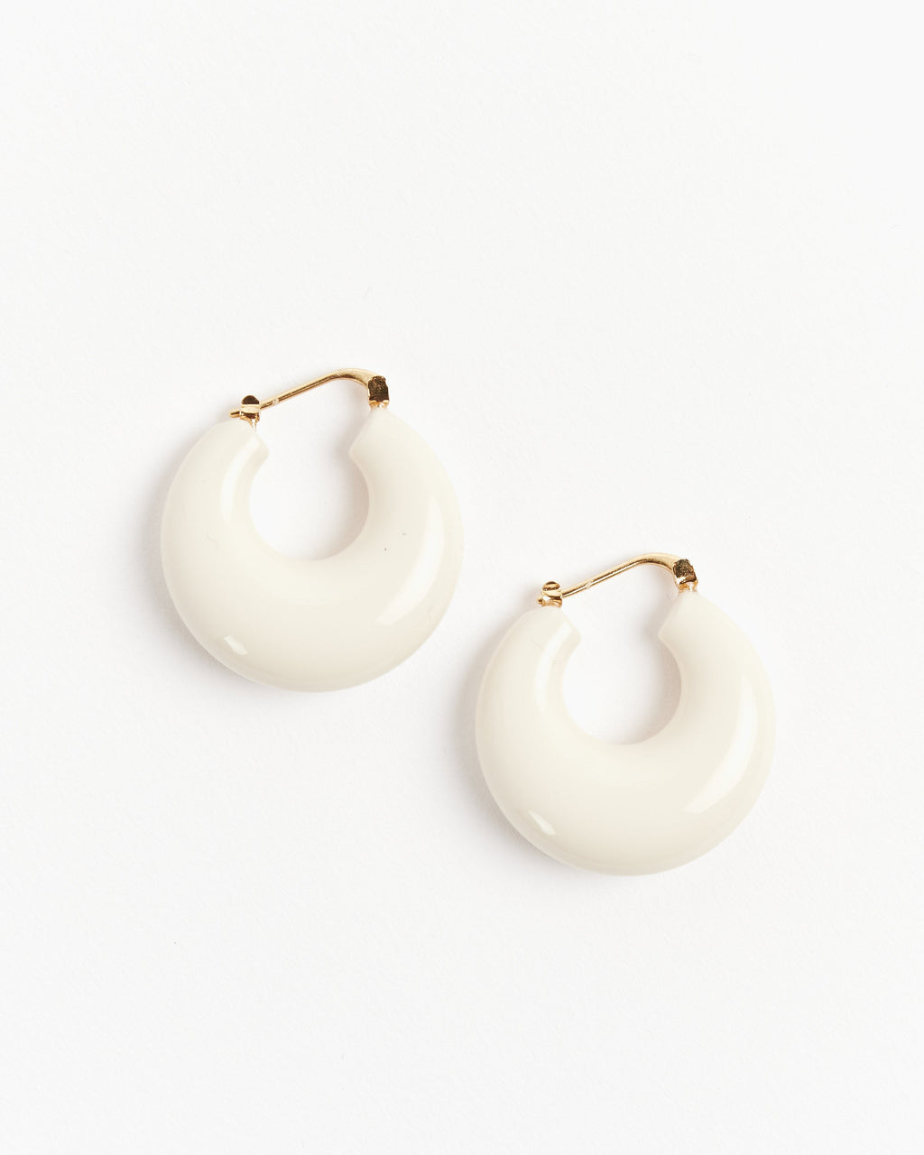 Grass Earrings in Bone