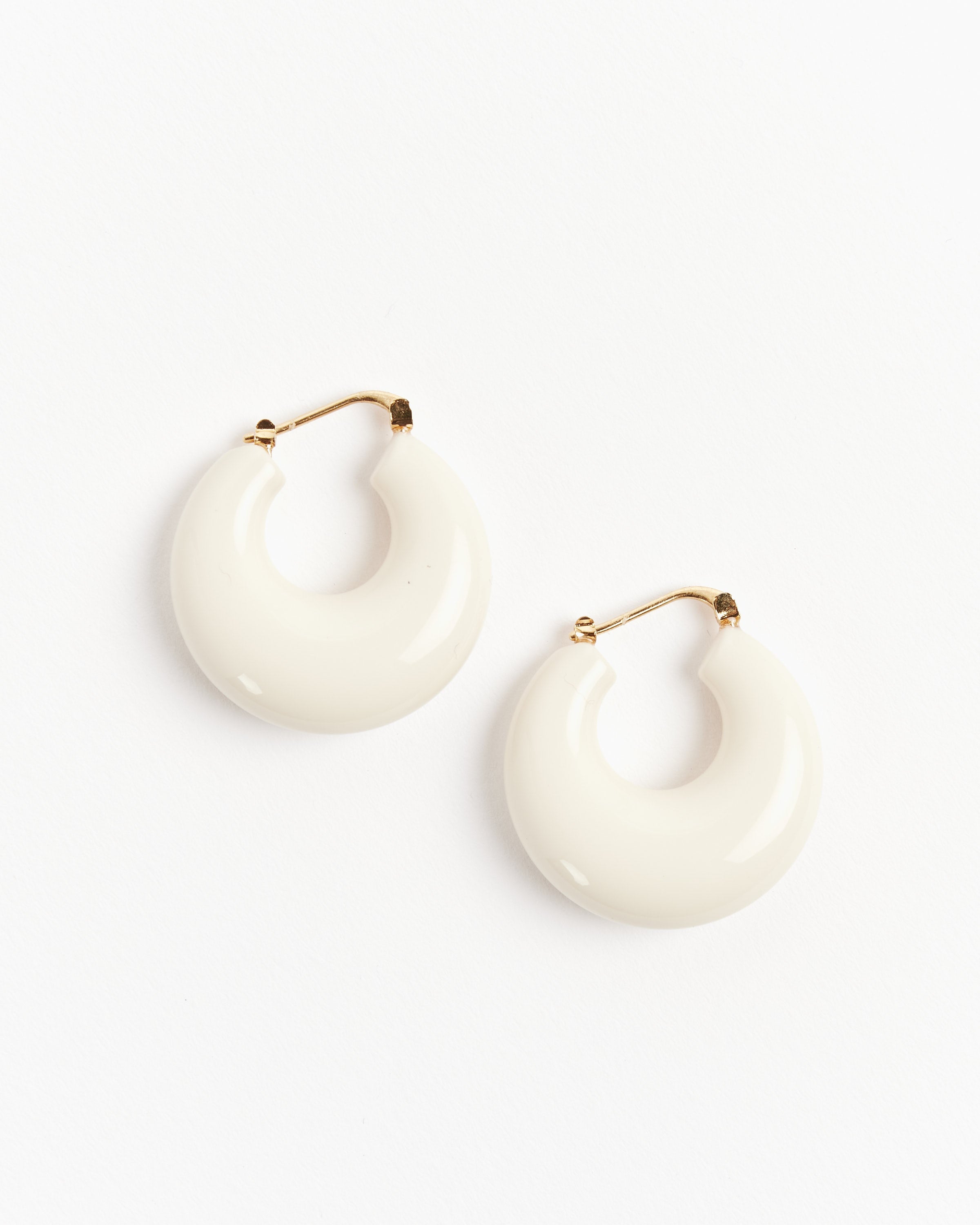 Grass Earrings in Bone