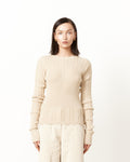 Transparent Block Knit Blouse