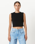 Esme Crop Tank in Black