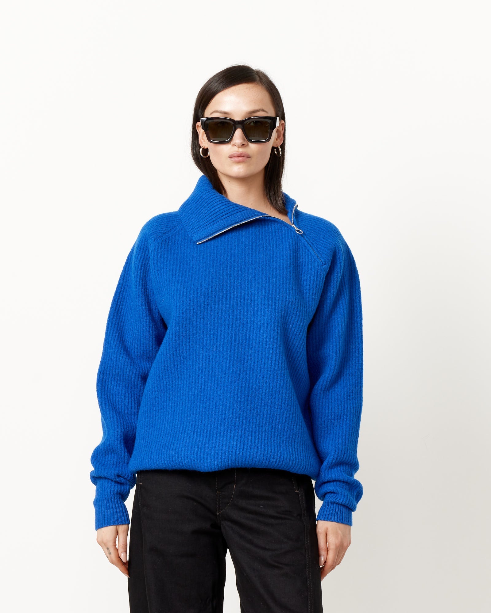 French Merino Zip Pullover