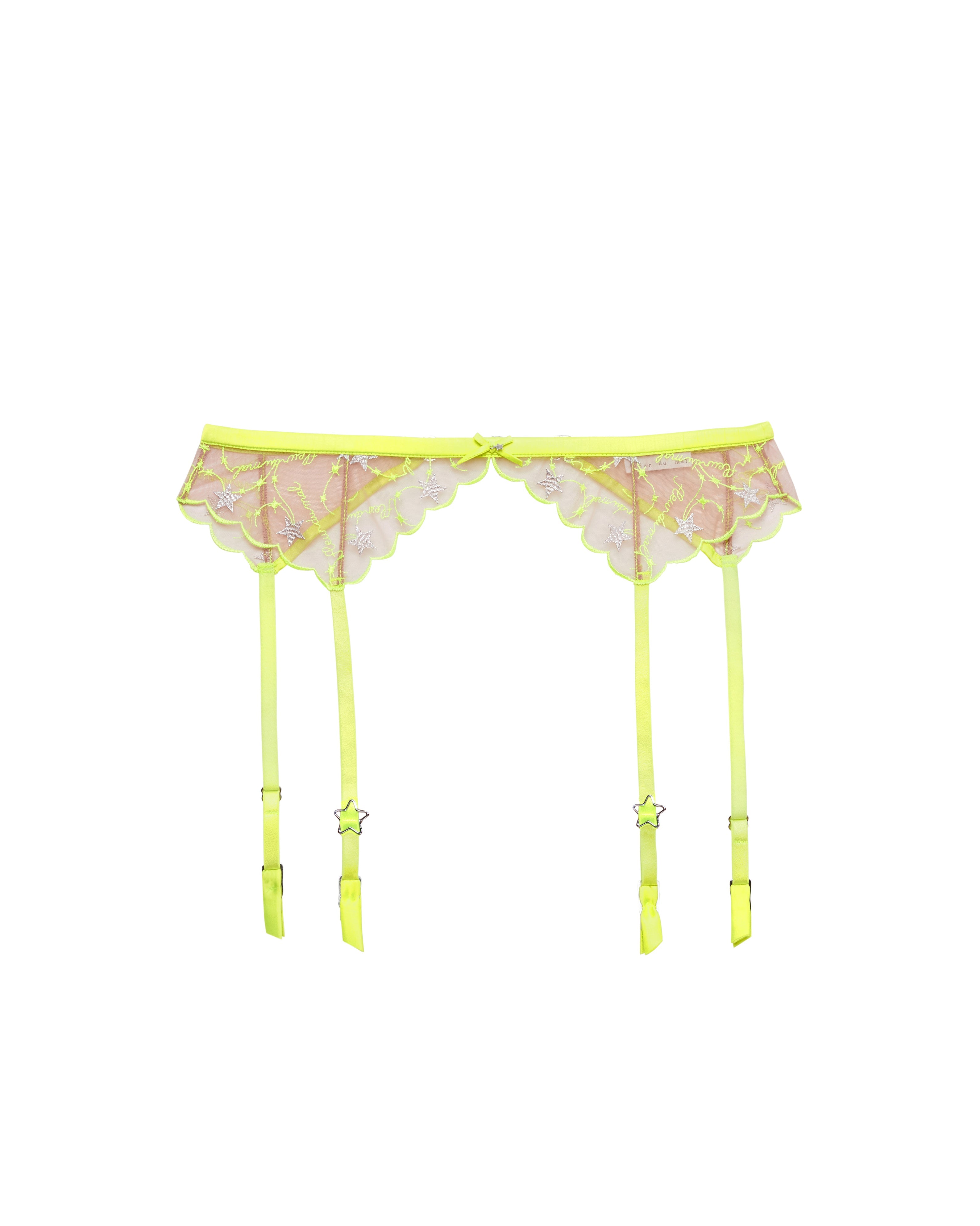 Étoile Embroidery Garter Belt