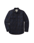 Brawny Twill Quilted Shirt Jacket - Navy