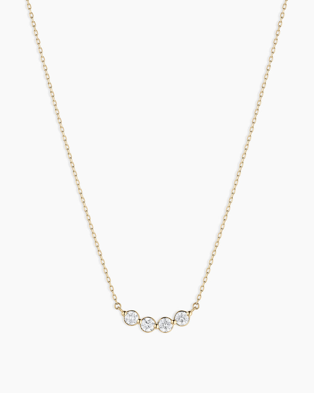 Lab Grown Diamond Halo Cluster Necklace