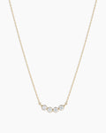 Lab Grown Diamond Halo Cluster Necklace