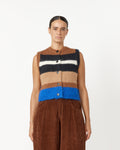 Mohair Striped Waistcoat