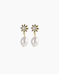 Vintage Shimmer Pearl Drop Earrings