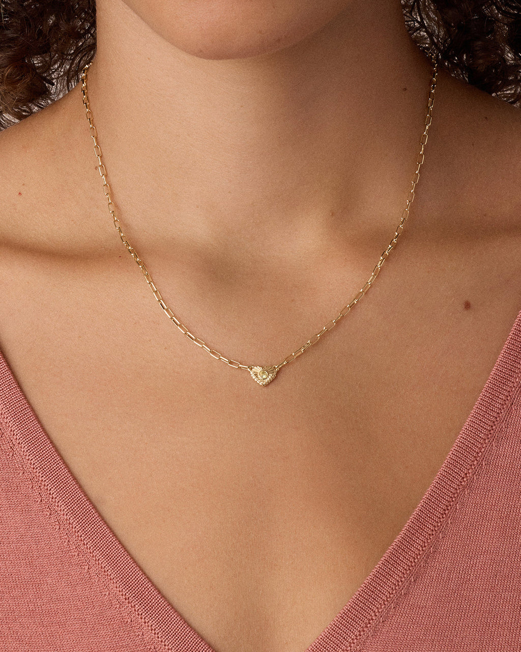Birthstone Heart Necklace