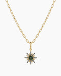 Vintage Burst Charm Necklace