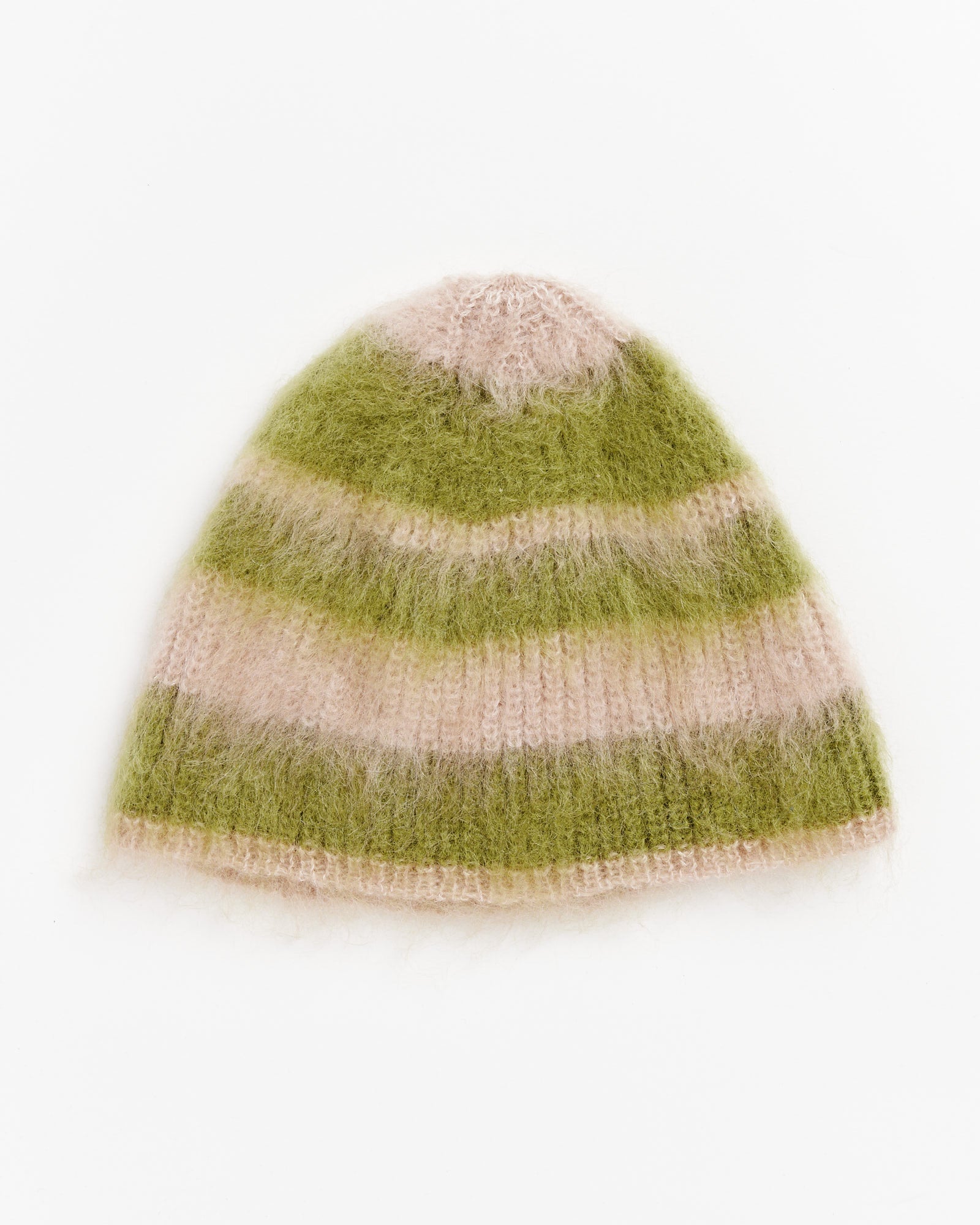 Striped Mohair Beanie