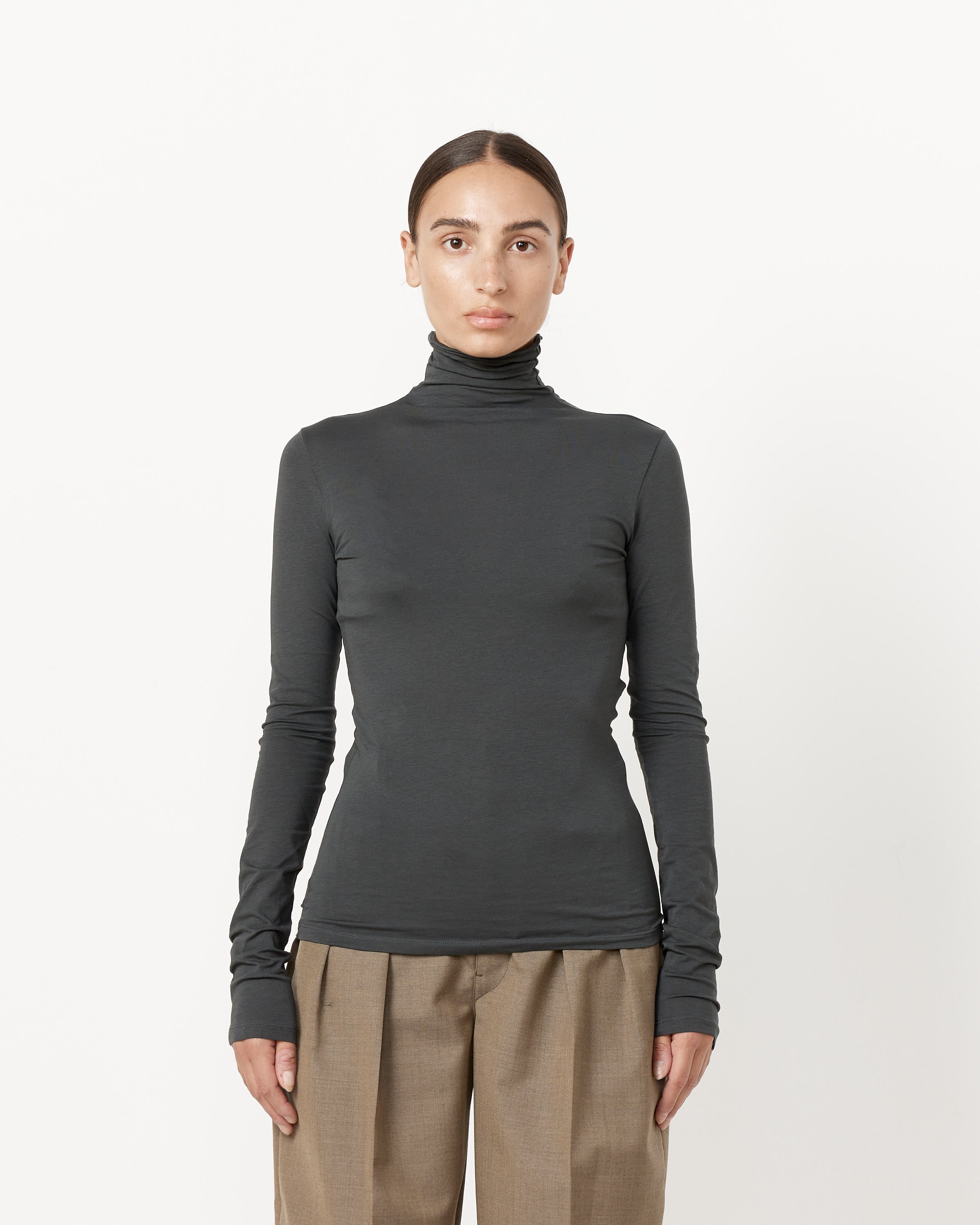 Long Sleeve High Neck Top