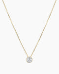 Lab Grown Diamond Halo Necklace