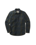 Retro Wool Padded Shirt Jacket - Olive Plaid