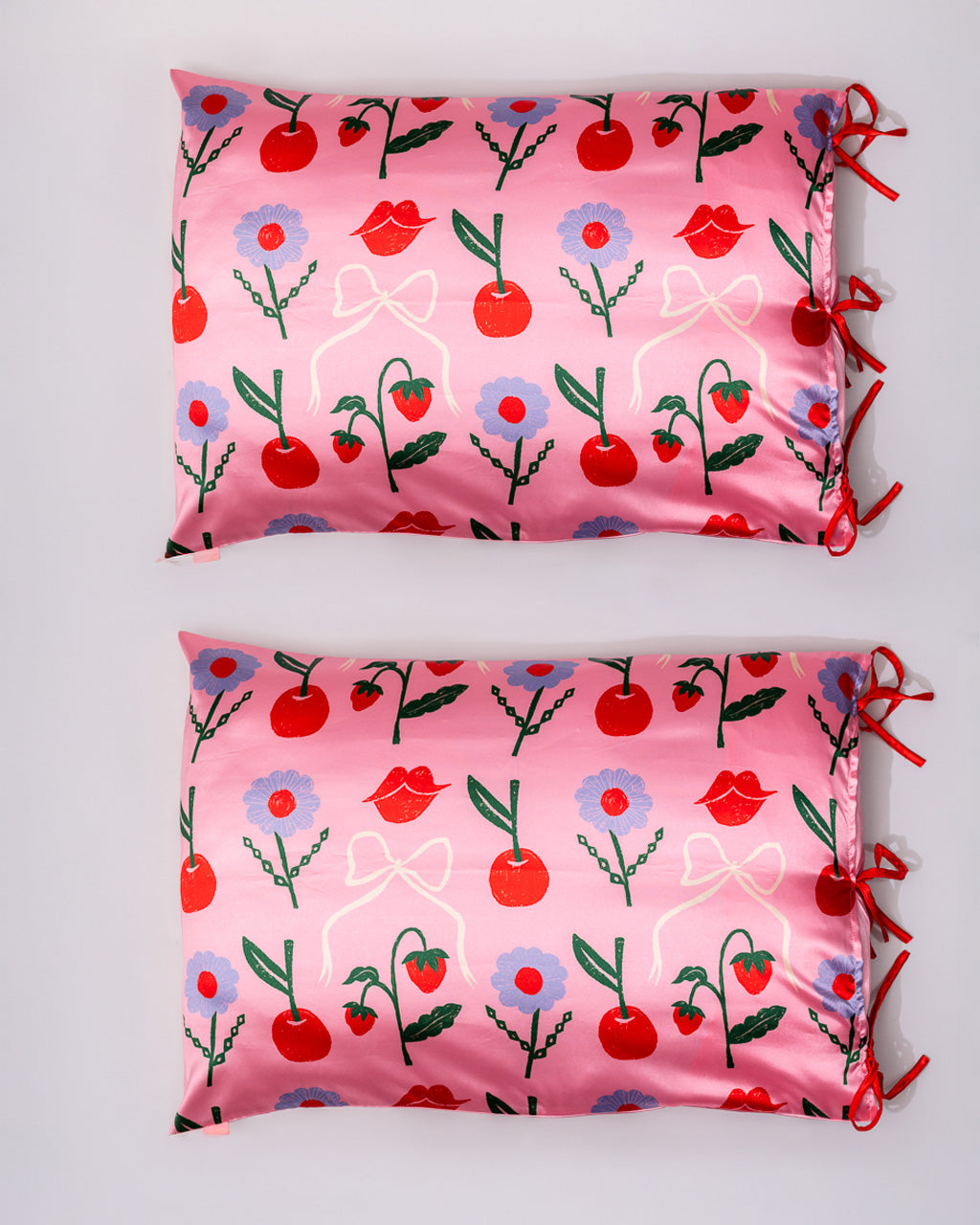 Cherry Lips Pillowcase Set