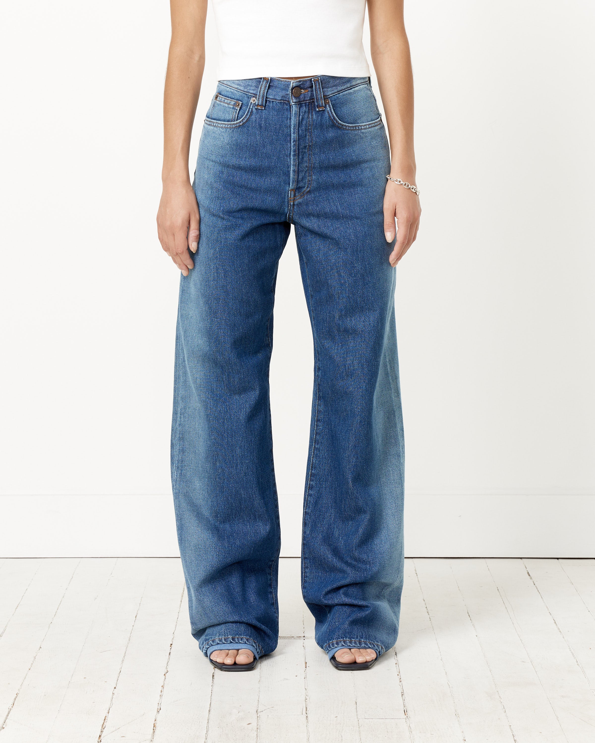 Wide-Leg Denim Pant