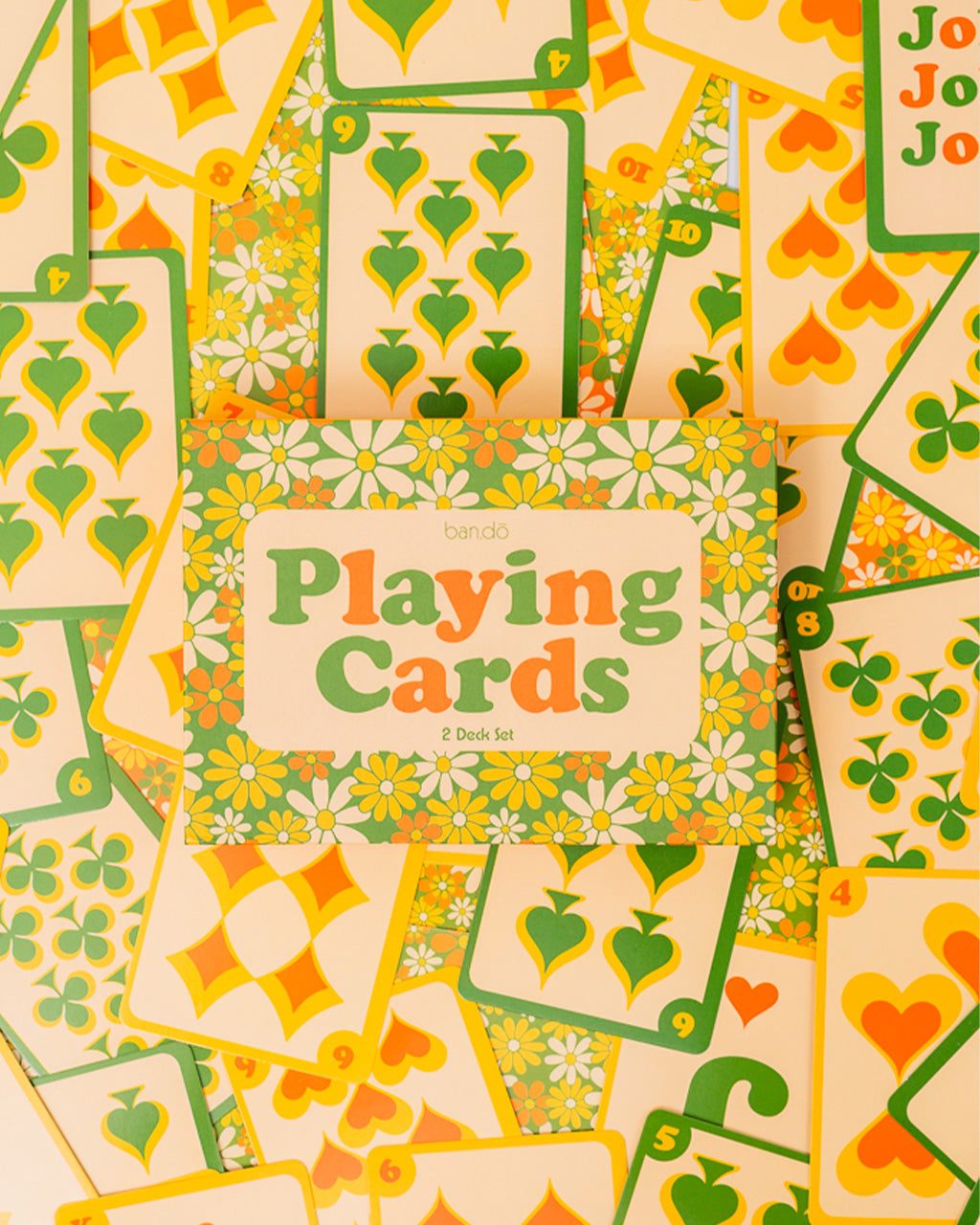 Game Night! Double Deck Playing Cards - Floral