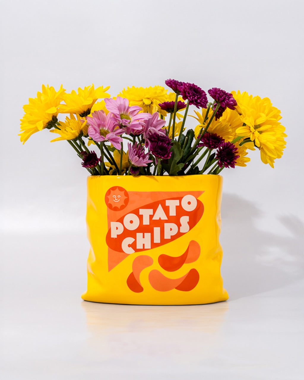Potato Chips Ceramic Vase