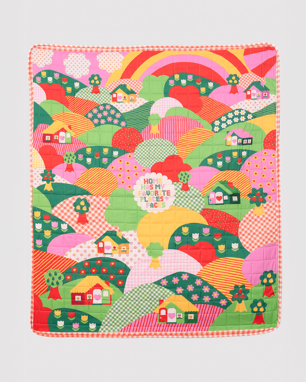Quilted Blanket - Favorite Places and Faces